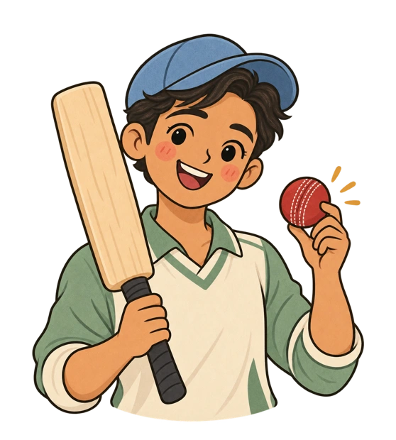 Cricket illustration