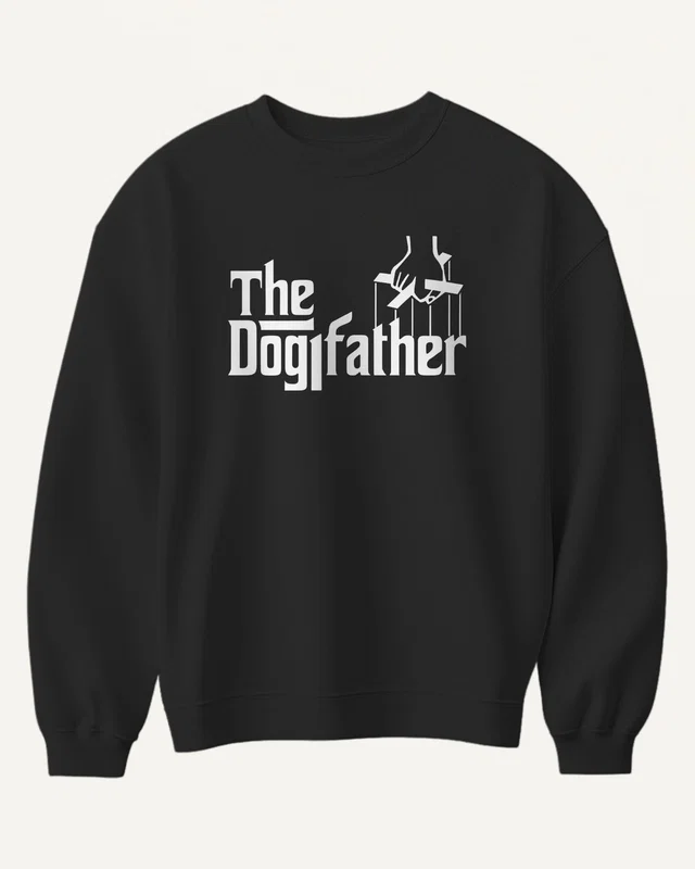 The Dogfather Sweatshirt in Black — front
