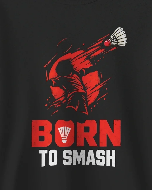 Born to Smash Sweatshirt in Black — design detail