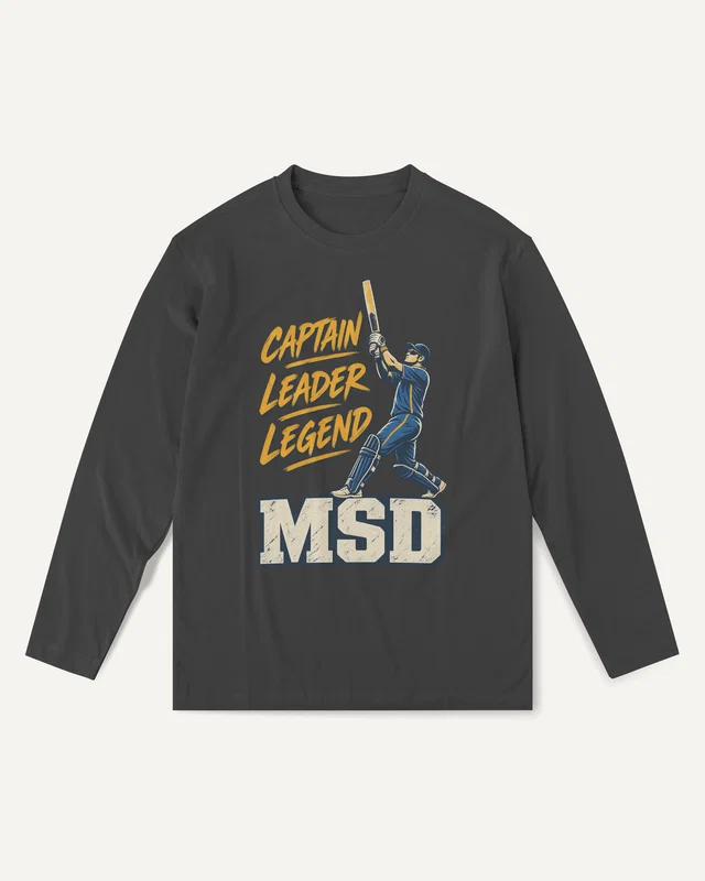 Captain Leader Legend MSD Long-Sleeve T-Shirt in Black — front