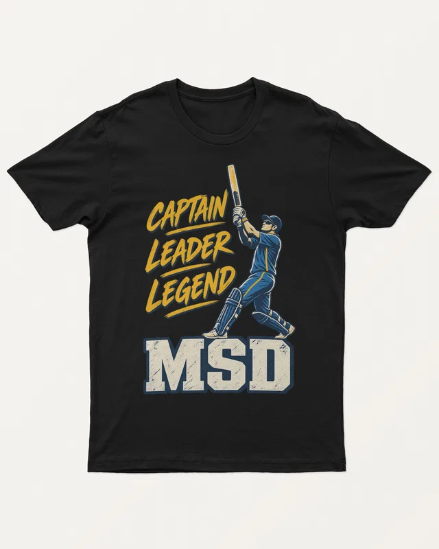 Captain Leader Legend MSD Regular T-Shirt in Black — front