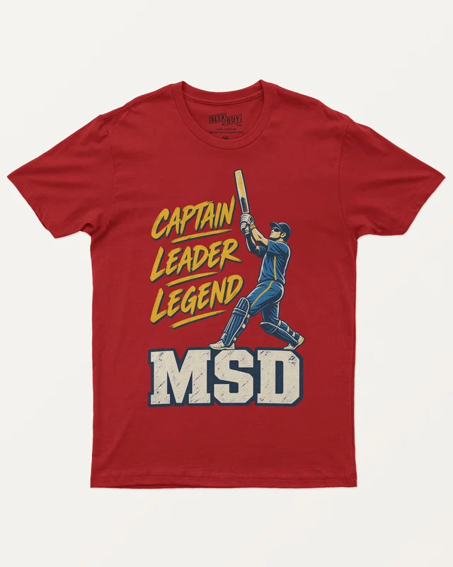 Captain Leader Legend MSD Regular T-Shirt in Red — front