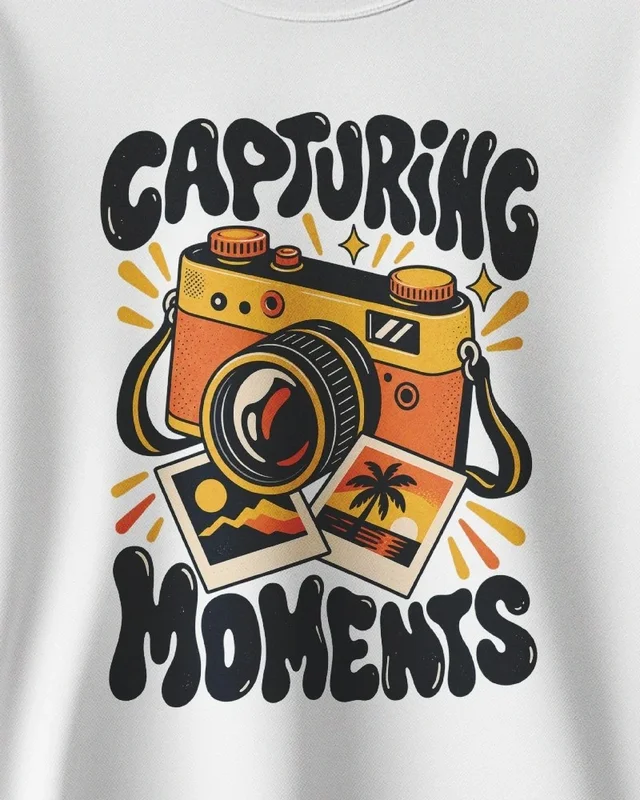 Capturing Moments Sweatshirt in White — design detail