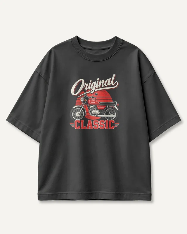 Original Classic RX100 Oversized T-Shirt in Black — front