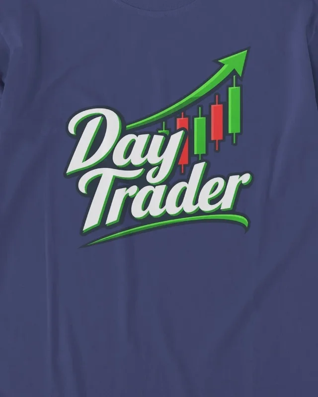Day Trader Long-Sleeve T-Shirt in Royal Blue — design detail