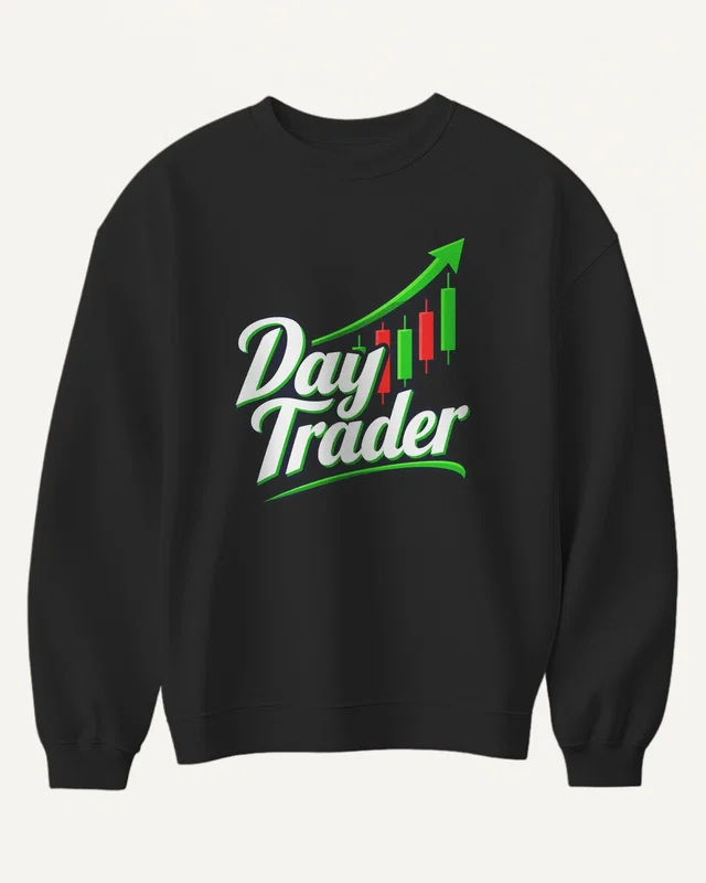 Day Trader Sweatshirt in Black — front