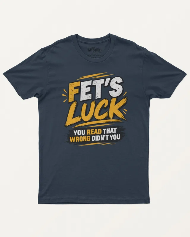 Fet's Luck Regular T-Shirt in Navy Blue — front