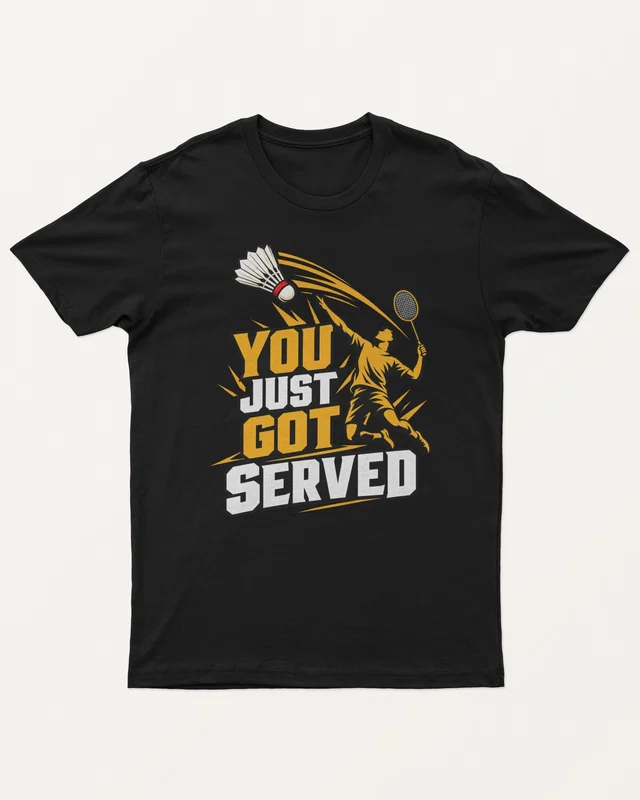 You Just Got Served Regular T-Shirt in Black — front