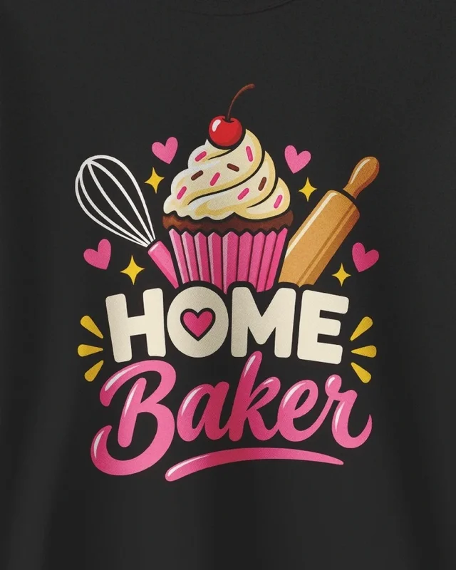 Home Baker Sweatshirt in Black — design detail