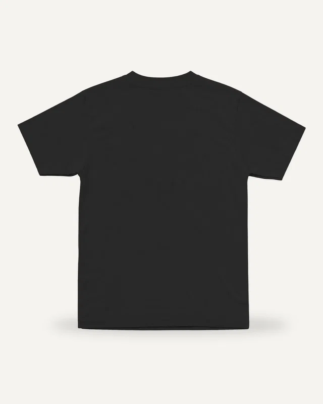 Kids’ T-Shirt Black plain back
