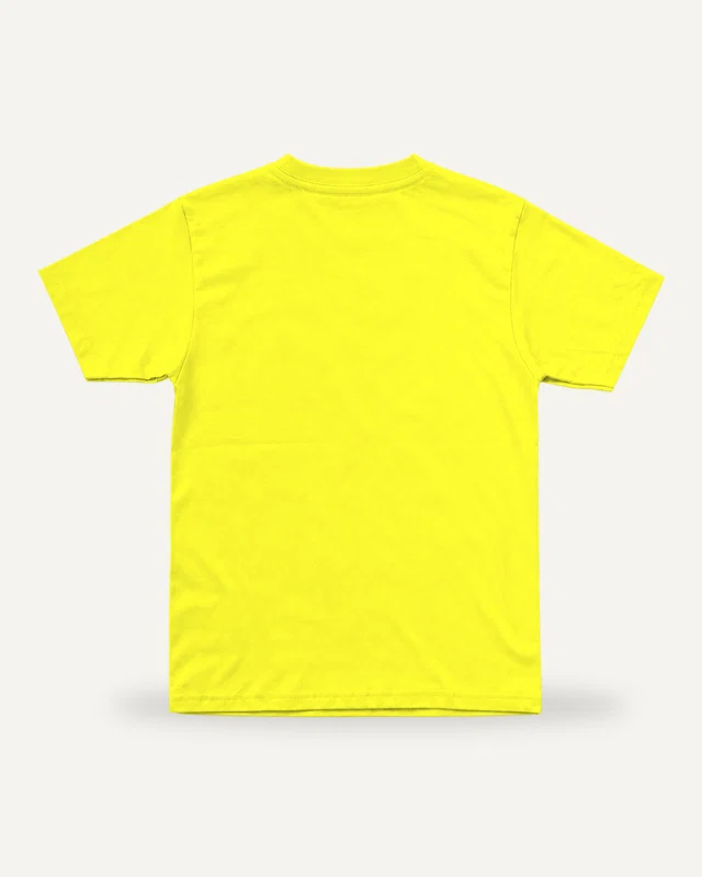 Kids’ T-Shirt New Yellow plain back