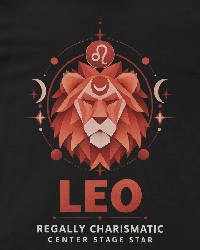 Leo Regular T-Shirt in Black — design detail
