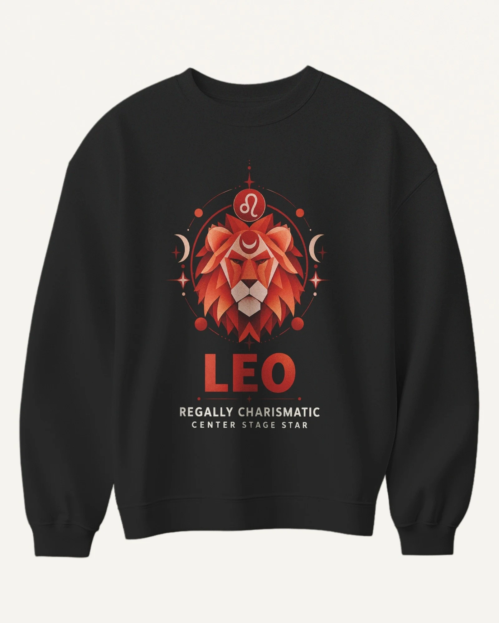 Leo Sweatshirt in Black — front Leo Sweatshirt in Black — front