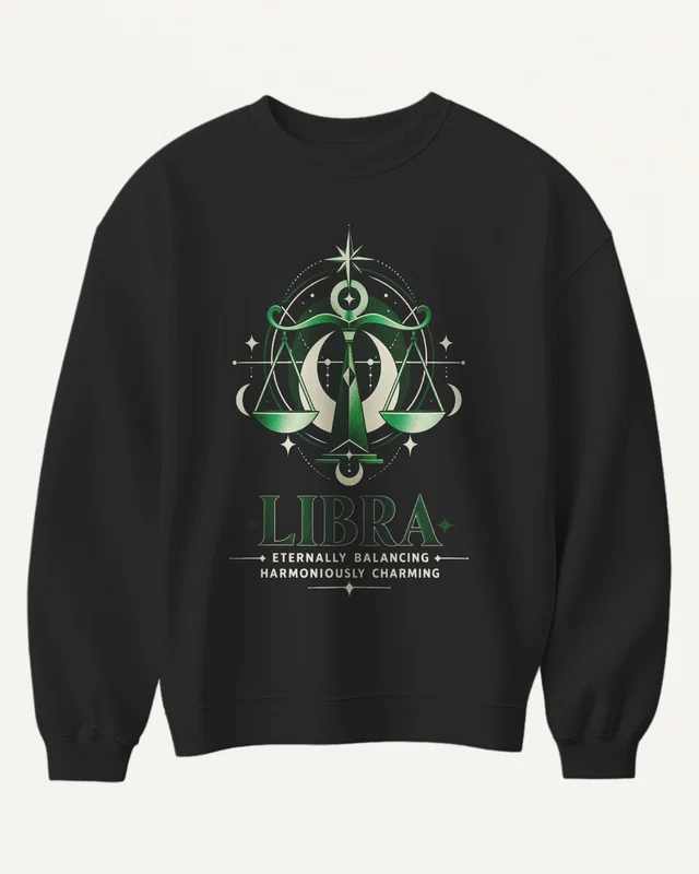 Libra Sweatshirt in Black — front