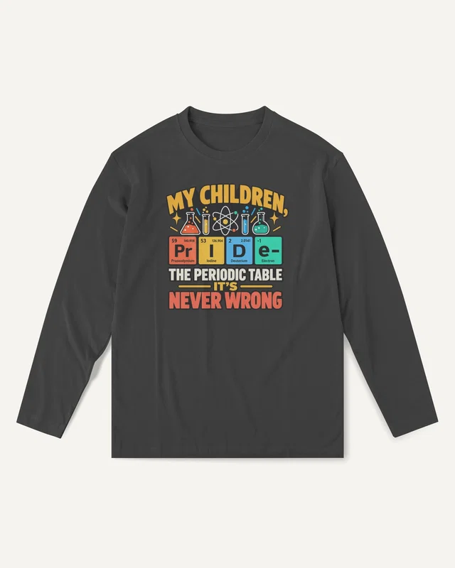 My Children My Pride Long-Sleeve T-Shirt in Black — front