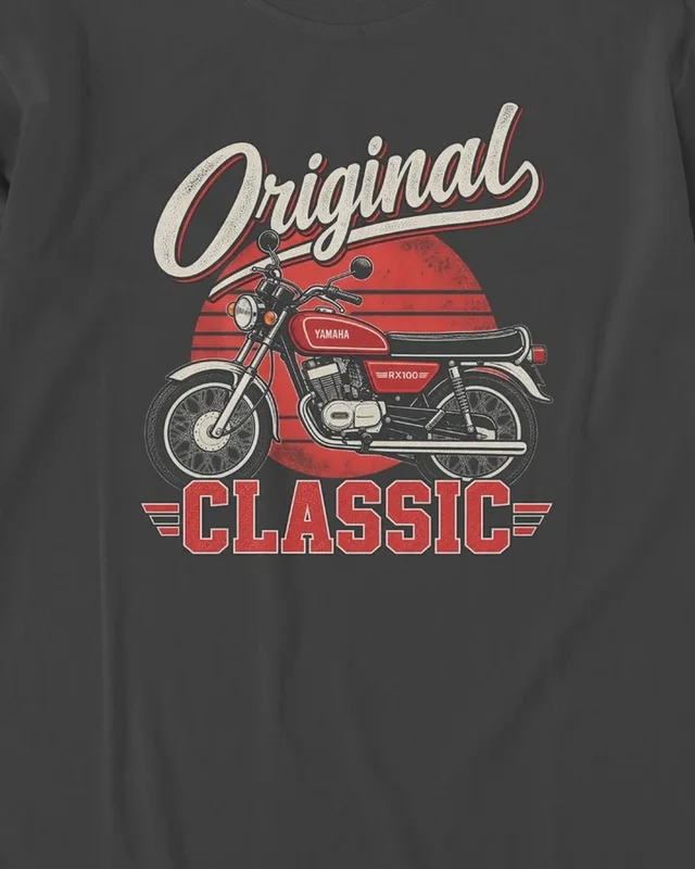 Original Classic RX100 Long-Sleeve T-Shirt in Black — design detail