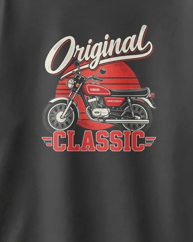 Original Classic RX100 Oversized T-Shirt in Black — design detail