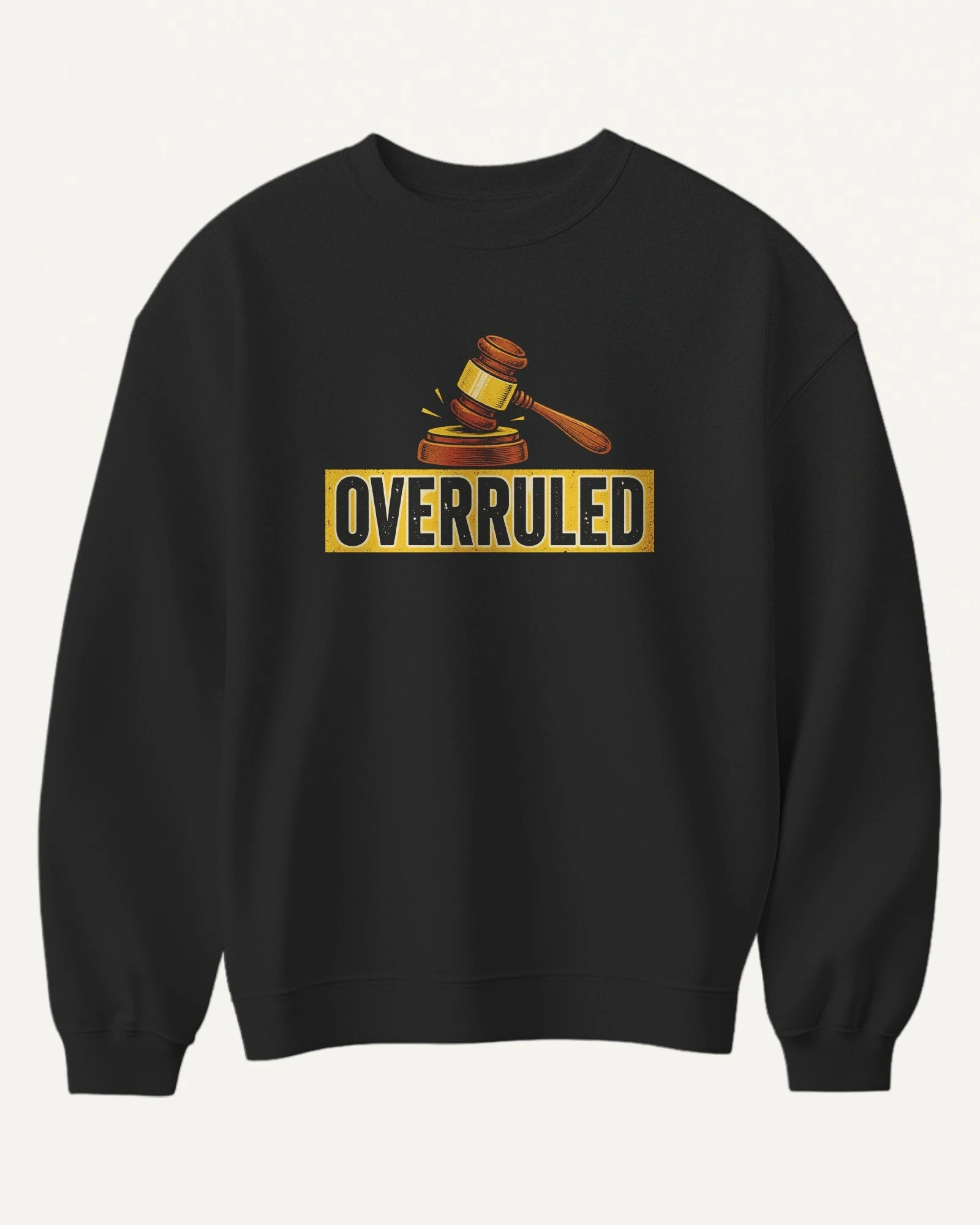 Overruled Sweatshirt in Black — front Overruled Sweatshirt in Black — front