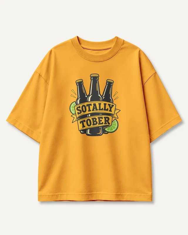 Sotally Tober Oversized T-Shirt in Golden Yellow — front