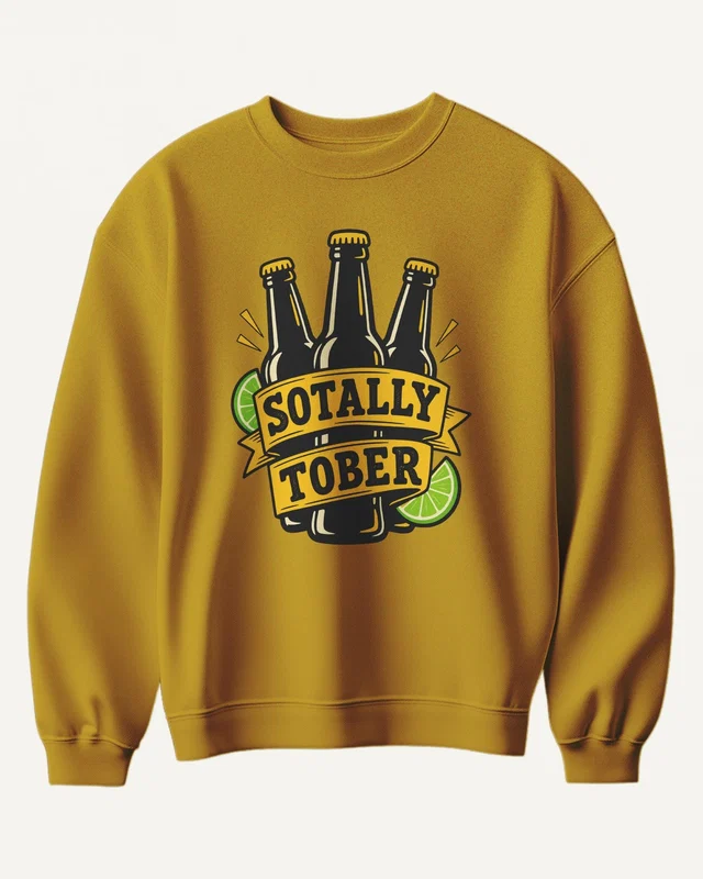 Sotally Tober Sweatshirt in Mustard Yellow — front