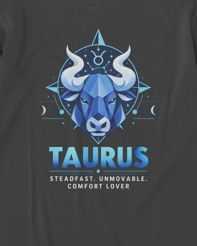 Taurus Long-Sleeve T-Shirt in Black — design detail