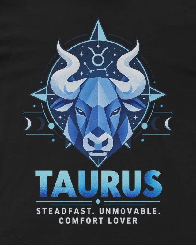 Taurus Regular T-Shirt in Black — design detail