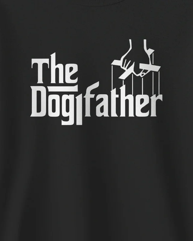 The Dogfather Sweatshirt in Black — design detail