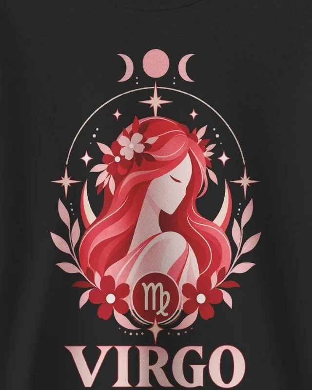 Virgo Sweatshirt in Black — design detail