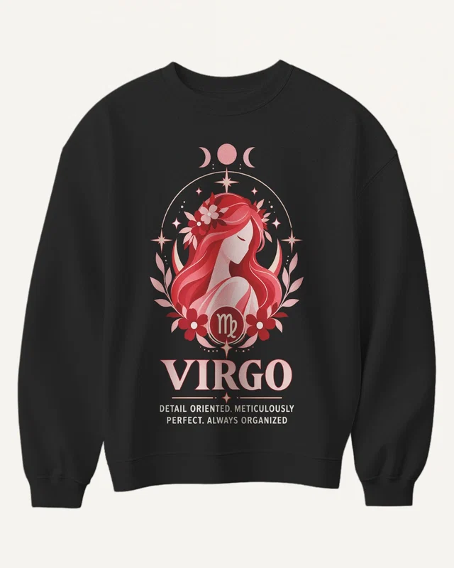 Virgo Sweatshirt in Black — front