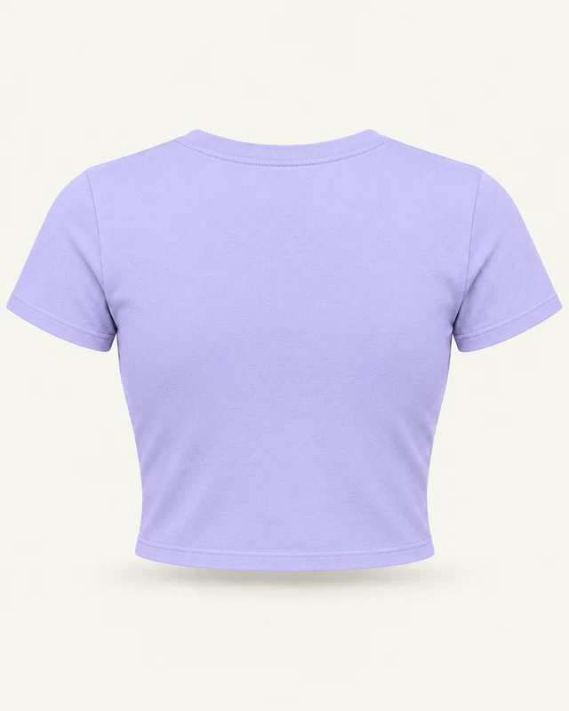 Women’s Crop Top in Lavender — plain back